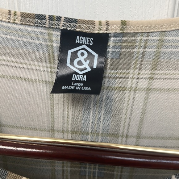 Agnes & Dora MIDI Plaid Dress Large EUC - Picture 2 of 3